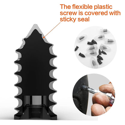 NORSHIRE Tire Repair Nail,Self-Tapping Screw,Tire Repair Kits,Tire Screw Plug,Tire Repair Rubber Nail,Tire Fix,Suitable for car, Motorcycle, ATV, Jeep, Truck, Tractor tire Puncture Repair