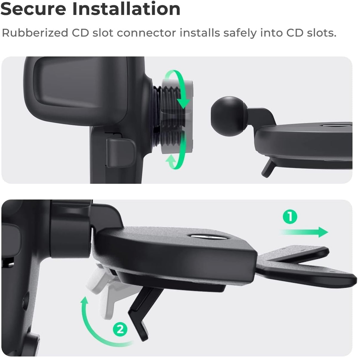 iOttie Easy One Touch Signature CD Slot Mount - Universal Car Phone Holder for iPhone, Google, Samsung, Moto, LG, and all other Smartphones
