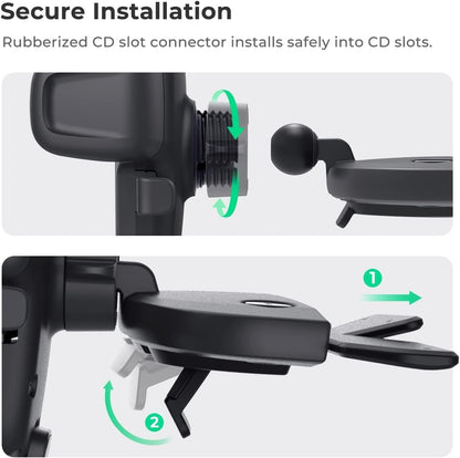 iOttie Easy One Touch Signature CD Slot Mount - Universal Car Phone Holder for iPhone, Google, Samsung, Moto, LG, and all other Smartphones