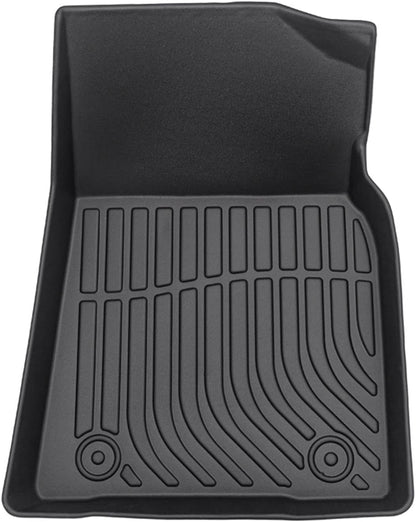 All Weather Rubber Car Floor Mats Compatible with 2013-2017 Honda Accord, Custom Fit Car Mat Full Set with Raised Edge, Odorless, Easy to Install in 5 min, Non-Slip Surface, No Need Trimming