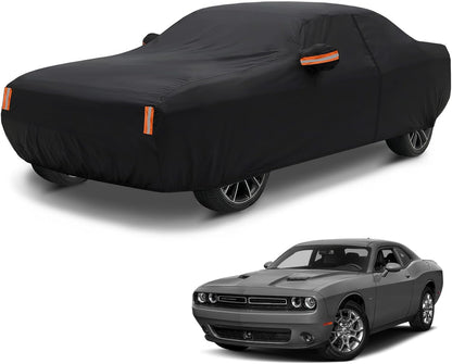 NEVERLAND Sedan Car Cover Waterproof Heavy Duty All Weather Protection Snow Anti-UV Windproof Outdoor Full Car Cover Fit for Automobiles BMW/Mercedes-Benz/Honda（for Car Size:183''L x 70''W x 59''H）