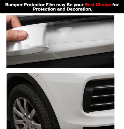 MYFAMIREA Anti-Scratch Anti-Collision Adhesive Strip Car Door Edge Guard Protector Strip Car Door Scuff Plate Protectors Transparent Invisible Tape for Rear Bumper/Door(33Ft x 2In)