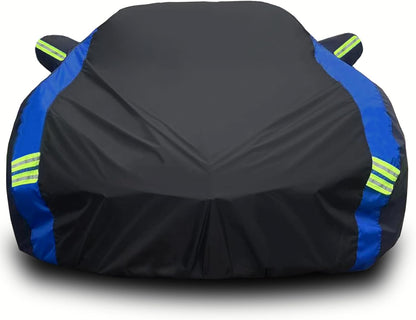 Avecrew Car Cover Waterproof All Weather for Automobiles, Outdoor Heavy Duty Full Exterior Covers for Sedan(194"-208")