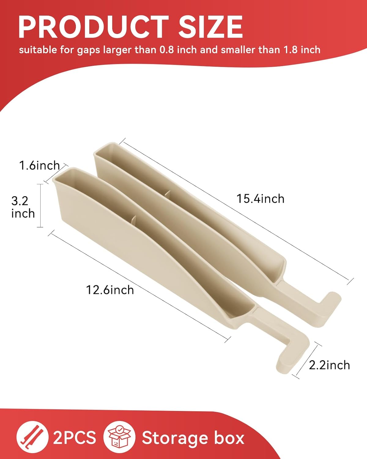 Car Seat Gap Filler, Seat Gap Organizer with Phone Holder, Car Seat Accessories, Car Organizer Fit Car SUV Truck-2PCS Black