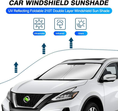 KUST Windshield Sun Shade for Toyota RAV4 2019-2022 2023 2024 2025 2026 Window Accessories Shade Sun Visor Cover Foldable Block UV Rays - Colors G