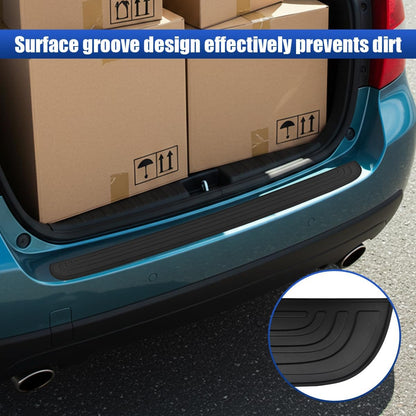 Craedli Car Rear Bumper Protector, 36" x 2.9" Anti Scratch Anti Collision Trunk Door Edge Guard, Non Slip Self Adhesive Automotive Exterior Protection Strip Accessories for Most Cars(36IN)