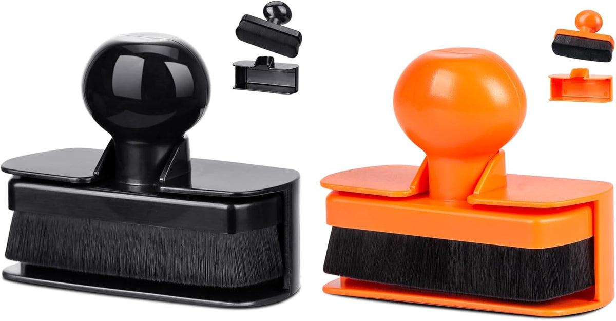 BABYSHEEP Car Tire Shine Applicator,Large Vegan Tire Shine Brush - Automotive Tire Dressing Applicator Brush with Storage Stand for Tire Detailing & Car Wash Kit, Black, 3.6 Inch Length (Black)