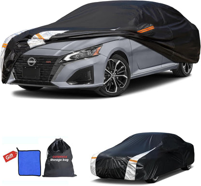Large SUV Car Cover for Chevy Suburban 100% Waterproof All Weather, Heavy Duty Outdoor Full Exterior Covers Rain Sun Wind UV Protection. - Colors A