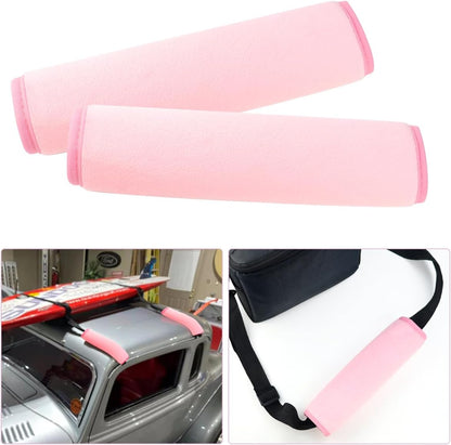 yuntop 2 PCS Car Seat Belt Pads Cover Soft Seat Belt Shoulder Pad Safety Belt Strap Shoulder Pad Comfortable Driving Compatible with Most Cars Helps Protect You Neck and Shoulder (Black)