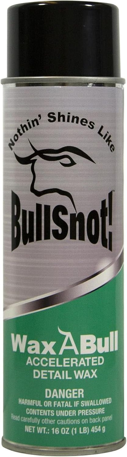 Bullsnot! WaxABull Accelerated Detail Auto Wax 10899009 - Quick Shine Truck and Car Polishing Wax 16oz