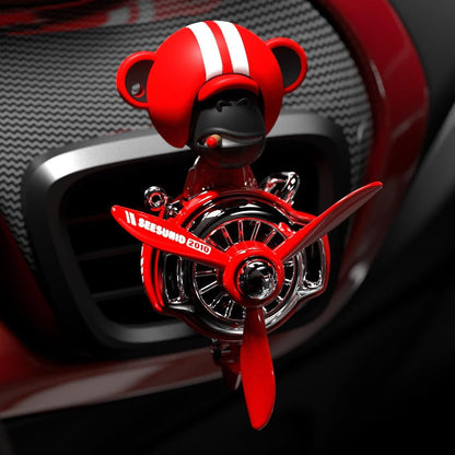 Pilot Car Air Freshener, Cute Dog Car Vent Clip Air Freshener Automotive Air Outlet Fan Diffuser, Automotive Interiors Vent Decoration (Shake Head Style - Dog)