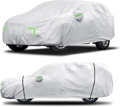 Car Cover Custom Fit for Honda CRV 1997-2025,Toyota RAV4 1996-2025, 6 Layers Truck Cover Waterproof All Weather for Automobiles,Outdoor Full Exterior Cover,Rain, Sun, Wind Protection,Black