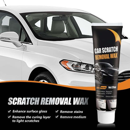 2026 New Upgrade Car Scratch Removal Wax, Scratch Remover for Vehicles with Wipe and Sponge, Car Polishing Wax Scratchs Remover, Cars Paint Scratchs Repair Kit for Deep Scratches (1 Set)