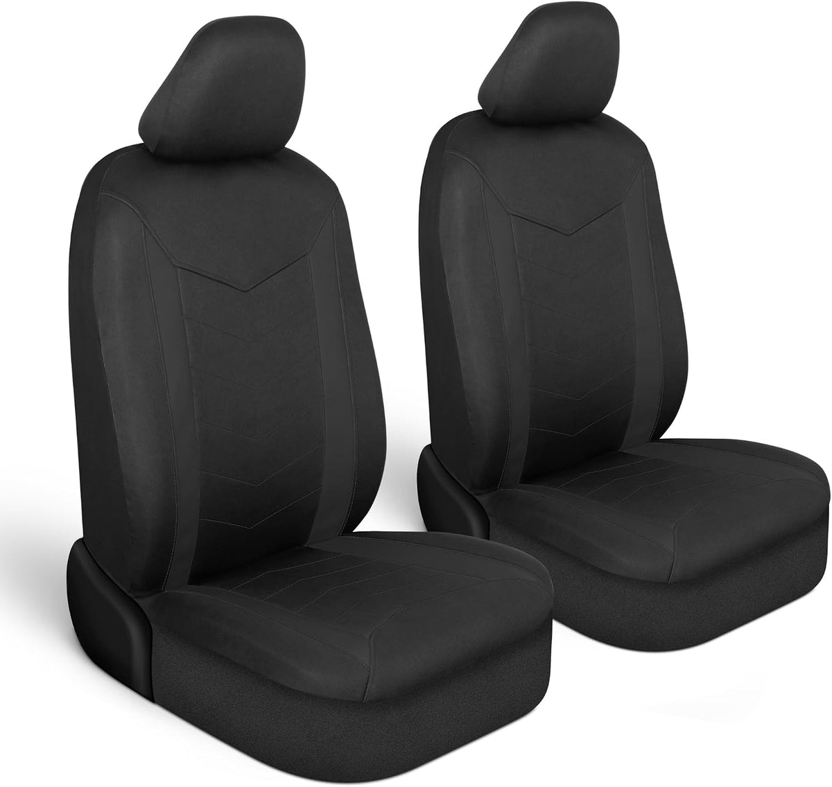 Motor Trend AquaShield Waterproof Front Seat Covers, Black Seat Covers for Cars – Neoprene Front Car Seats Cover, SUV Seat Covers Protector - Car Interior Cover for Auto, Trucks, & Dog Owners