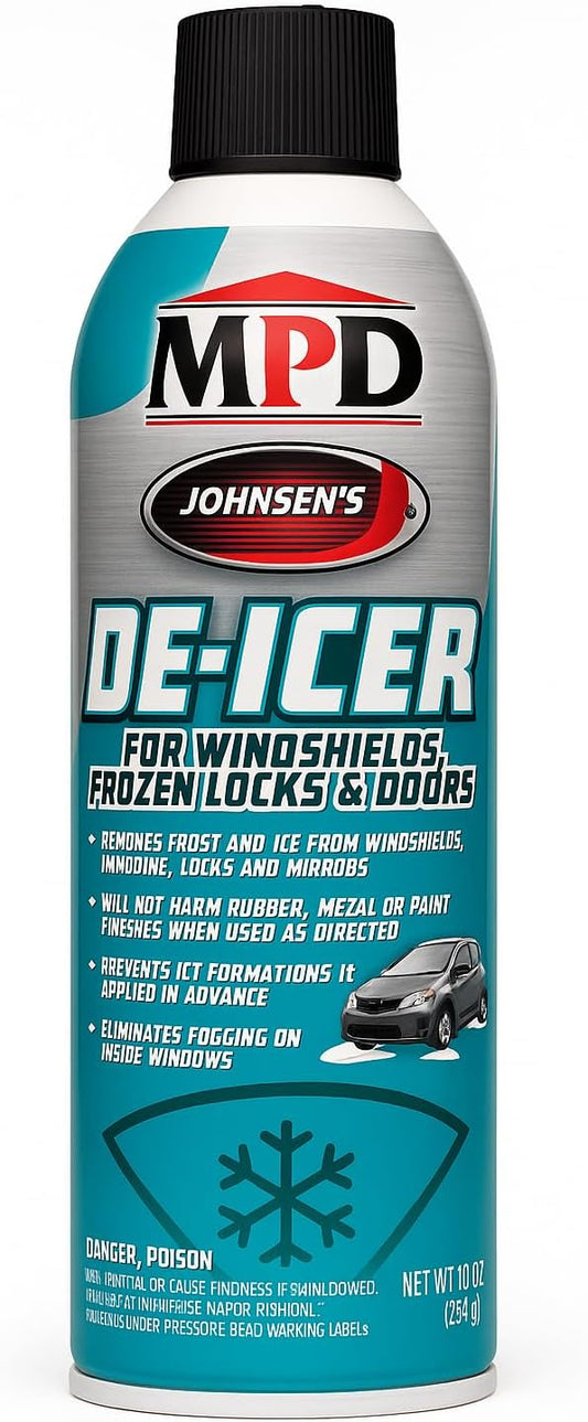 MPD Cobalt Charm Windshield De-Icer Spray – Fast Acting Ice & Frost Remover for Car Windows, Mirrors, Locks & Doors | Prevents Refreezing | Safe for Paint, Metal & Rubber | 10 oz Aerosol Can (2-Pack)
