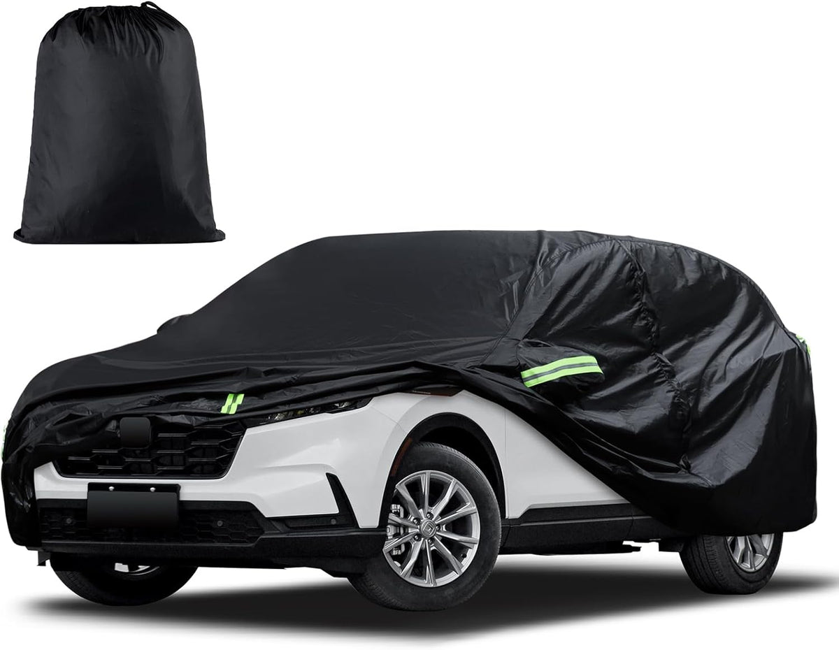 Car Cover Custom Fit for Toyota Corolla 2000-2025, Honda Civic 1991-2025, Waterproof All Weather Full Exterior Cover Rain Sun Protector Car Cover with Door Zipper