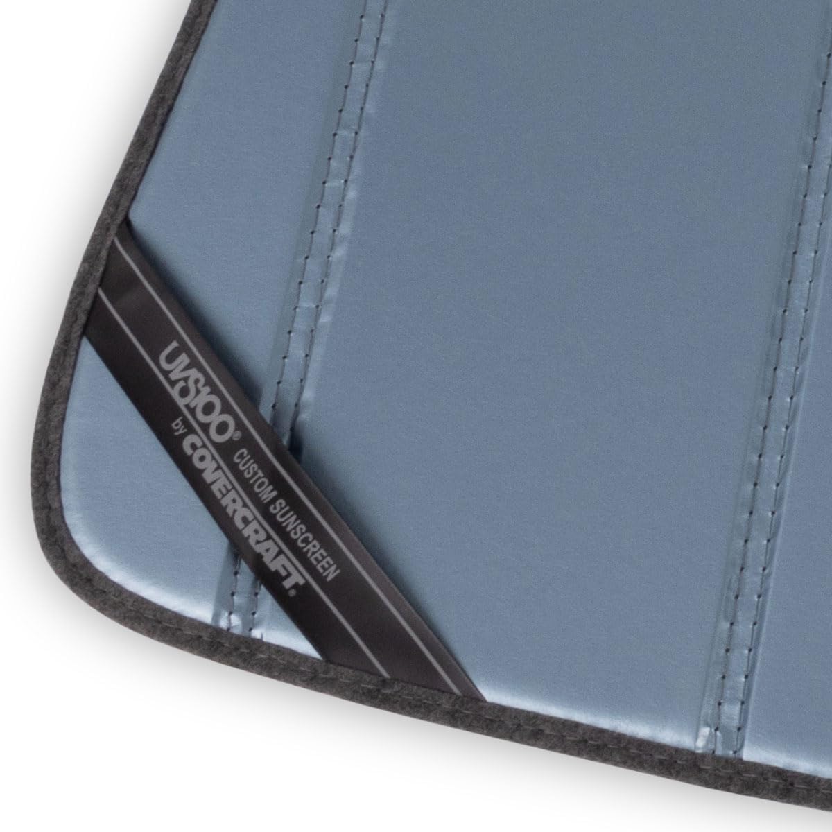 Covercraft UVS100 Custom Sunscreen for 2014-19 Silverado/Sierra 1500 (2019 Classic) & 2015-19 2500/3500 Without Lane Departure Warning System - Silver