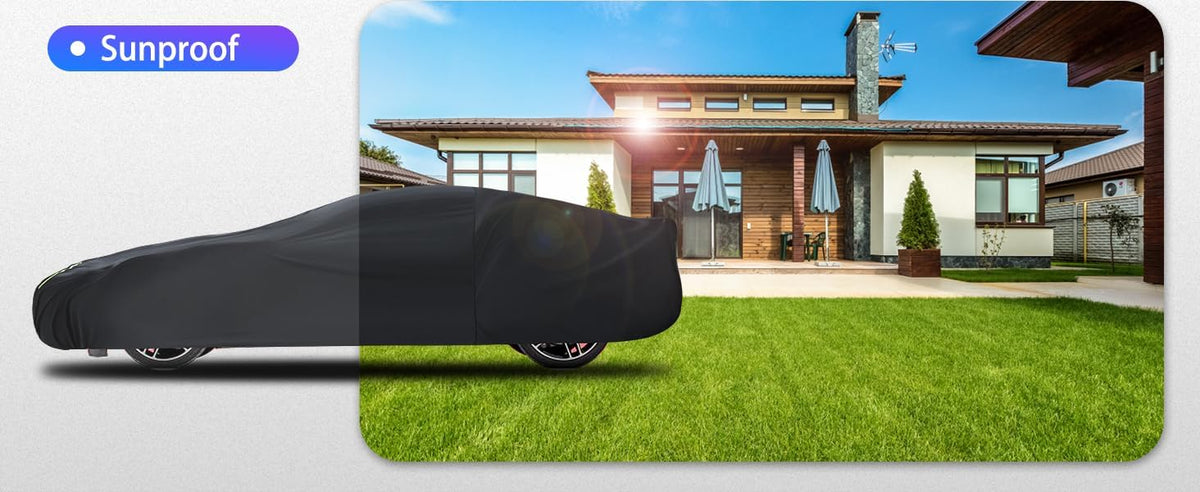 Car Cover Custom Fit for Honda CRV 1997-2025,Toyota RAV4 1996-2025, 6 Layers Truck Cover Waterproof All Weather for Automobiles,Outdoor Full Exterior Cover,Rain, Sun, Wind Protection,Black