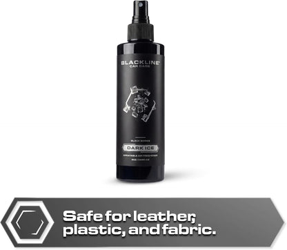 Blackline Car Care - Ocean Breeze Car Air Freshener Spray, Premium Odor Eliminator for Cars, Trucks, RVs, SUV, or Home Use - 8 fl OZ - Air Freshener - Ocean Breeze Spray