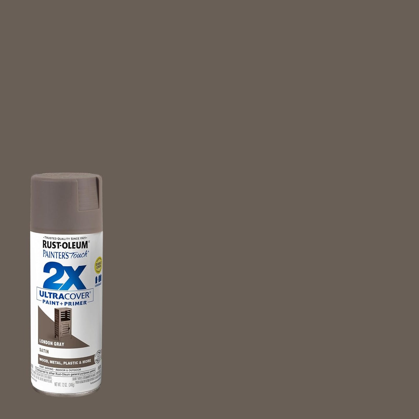 Rust-Oleum 334029 Painter's Touch 2X Ultra Cover Spray Paint, 12 oz, Gloss Clear - Colors C