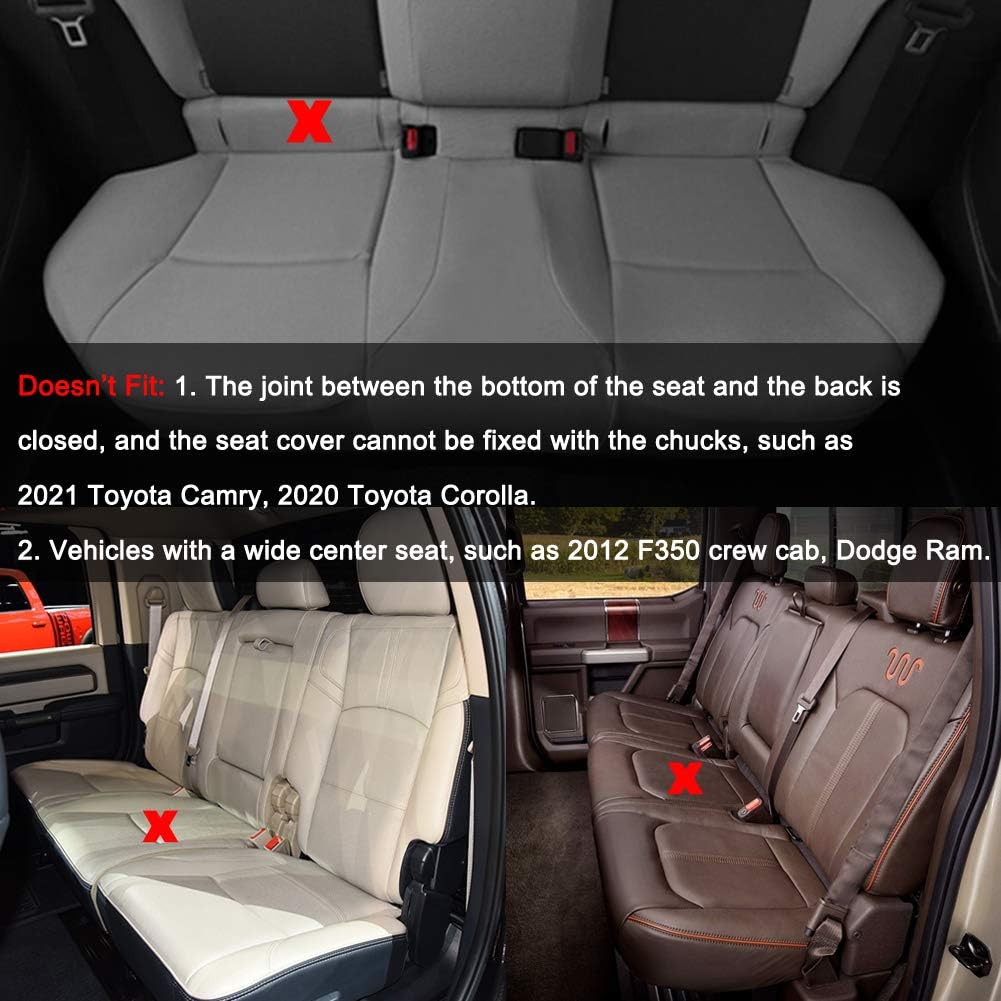 Black Panther Luxury Faux Leather Car Seat Cover Front Bottom Seat Cushion Cover, Anti-Slip and Wrap Around The Bottom, Fits 95% of Vehicles - 1 Piece,Black