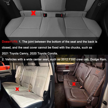 Black Panther Luxury Faux Leather Car Seat Cover Front Bottom Seat Cushion Cover, Anti-Slip and Wrap Around The Bottom, Fits 95% of Vehicles - 1 Piece,Black