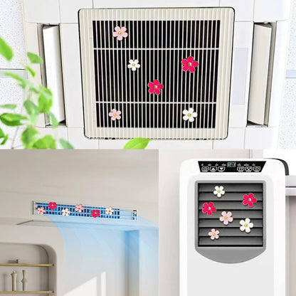 Car Air Freshener Vent Clips for Women 8 Pieces Cute Car Vent Clips Decorations Daisy Flower Car Accessories Air Freshener Clips for Christmas Anniversary Girls Gift (8 pcs white pink)