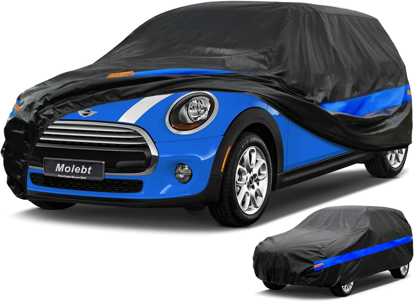 Car Cover Waterproof All Weather for Automobiles, Universal Fit Sedan Coupe Chevrolet Corvette/Camaro, Ford Mustang/Fusion, Honda Accord/Civic, KIA Optima, Hyundai Sonata, Nissan Maxima etc.