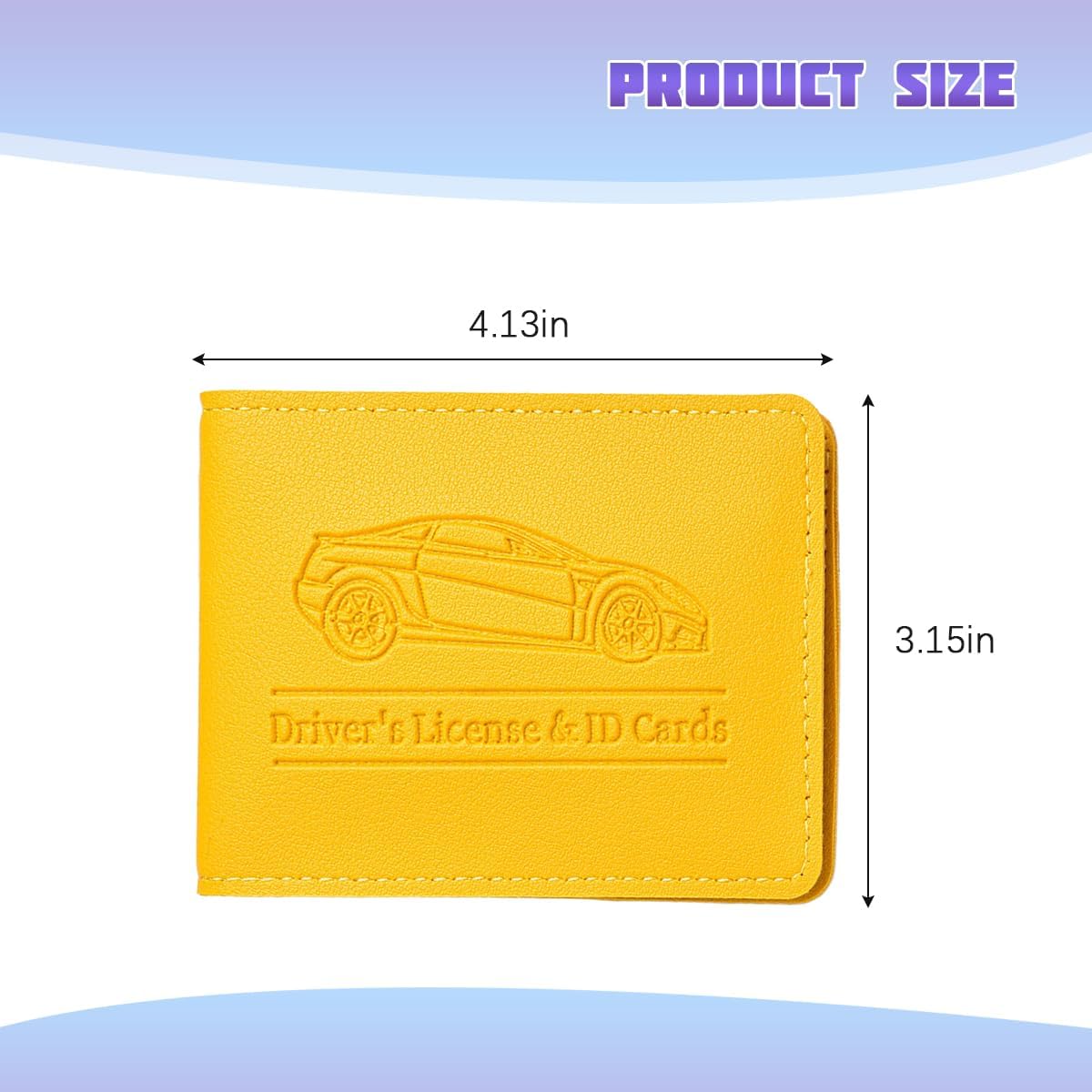 Car Registration Insurance Holder, Vehicle Document Glove Box Organizer, Small Automotive Interior Comparment Driver License Case Accessories for Men Women, Universal Fit (Red)