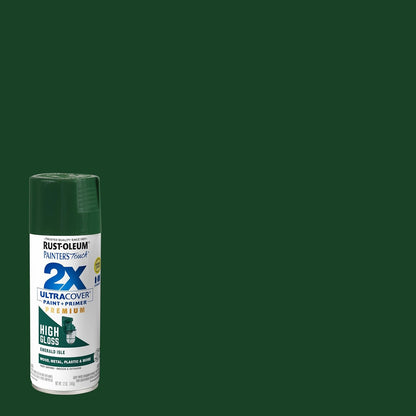 Rust-Oleum 334029 Painter's Touch 2X Ultra Cover Spray Paint, 12 oz, Gloss Clear - Colors E