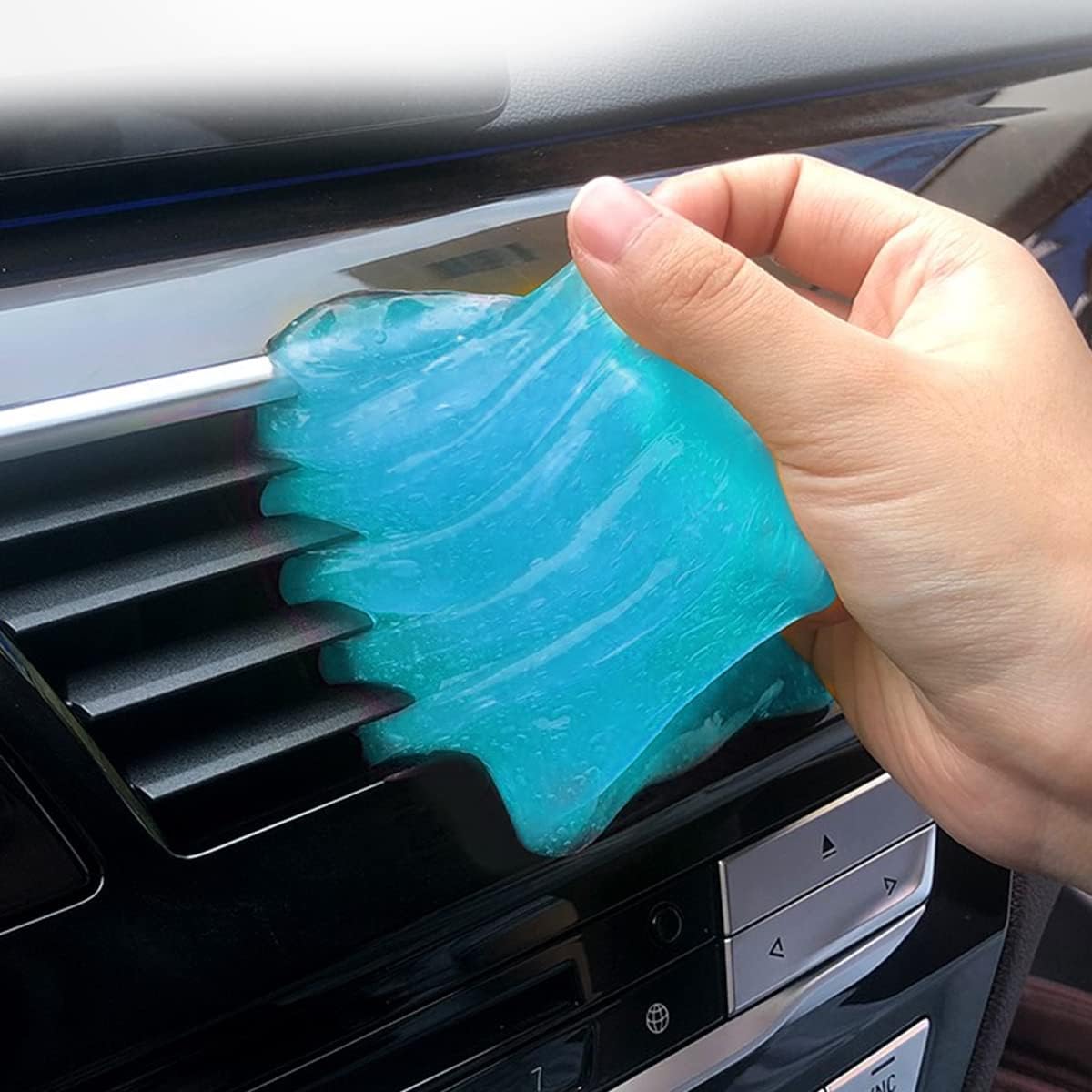 Moly Magnolia Cleaning Gel for Car, Universal Detailing Putty Gel Detail Tools Car Interior Cleaner, Removal Putty Keyboard Cleaner for Car Vents, PC, Laptops, Cameras (Blue)
