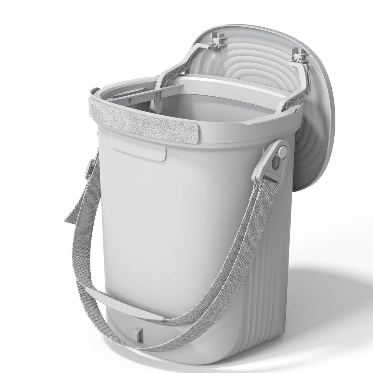 Garoopion Leakproof Car Trash Can, 1.9 Gallon Soft Silicone Hanging Garbage Can with Lid, Easy to Clean Vehicle Trash Bin, Suitable for Sedans, SUVs, MPVs & Trucks