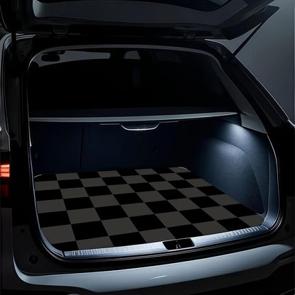 Universal Car Trunk Mat 29" x 39",Purple Colorful Flowers All Weather Trunk Protection Cargo Liner, Durable Cargo Mat Rear Trunk Liner,Stylish Vehicle Interior Accessories Suitable for Most Car Models
