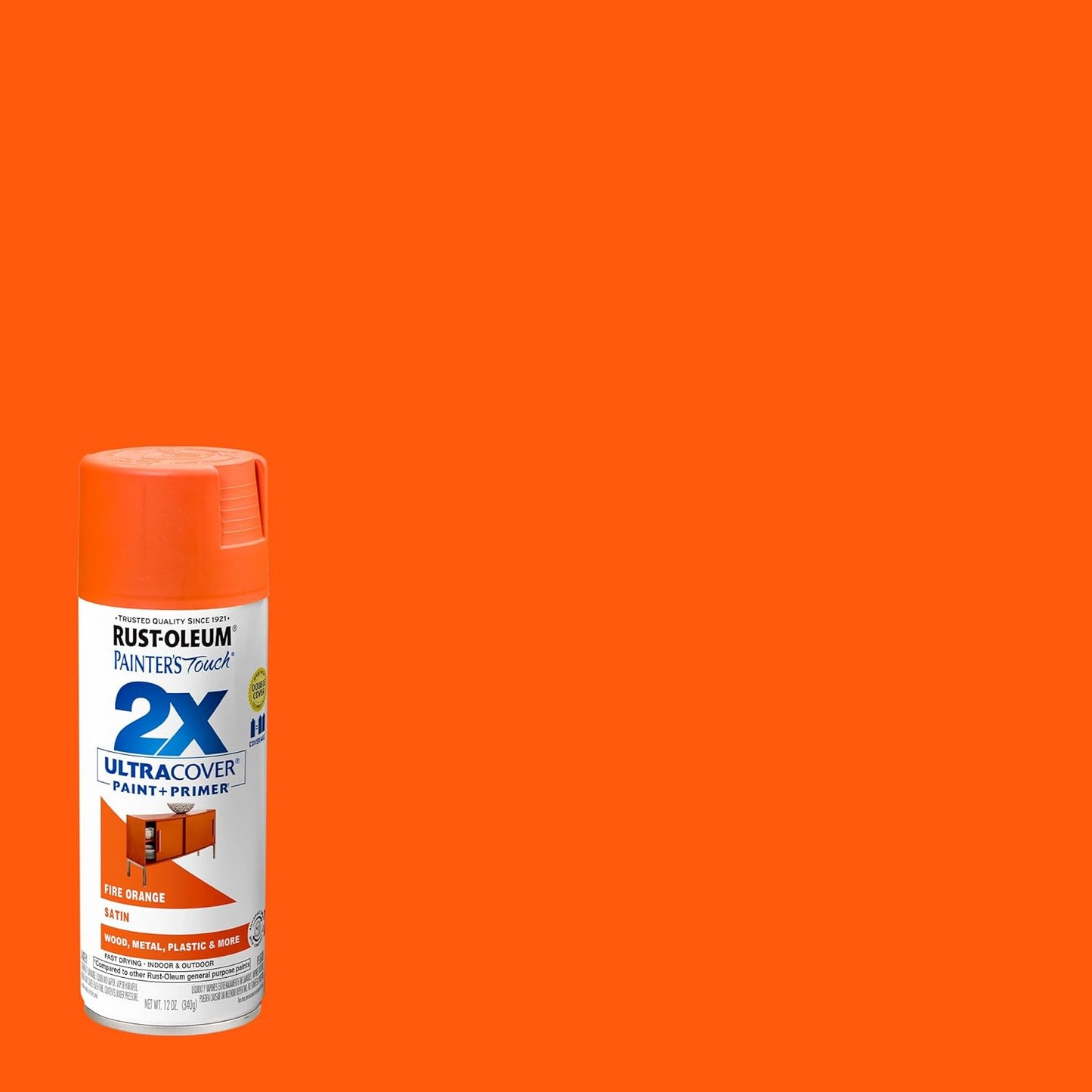 Rust-Oleum 334029 Painter's Touch 2X Ultra Cover Spray Paint, 12 oz, Gloss Clear - Colors D