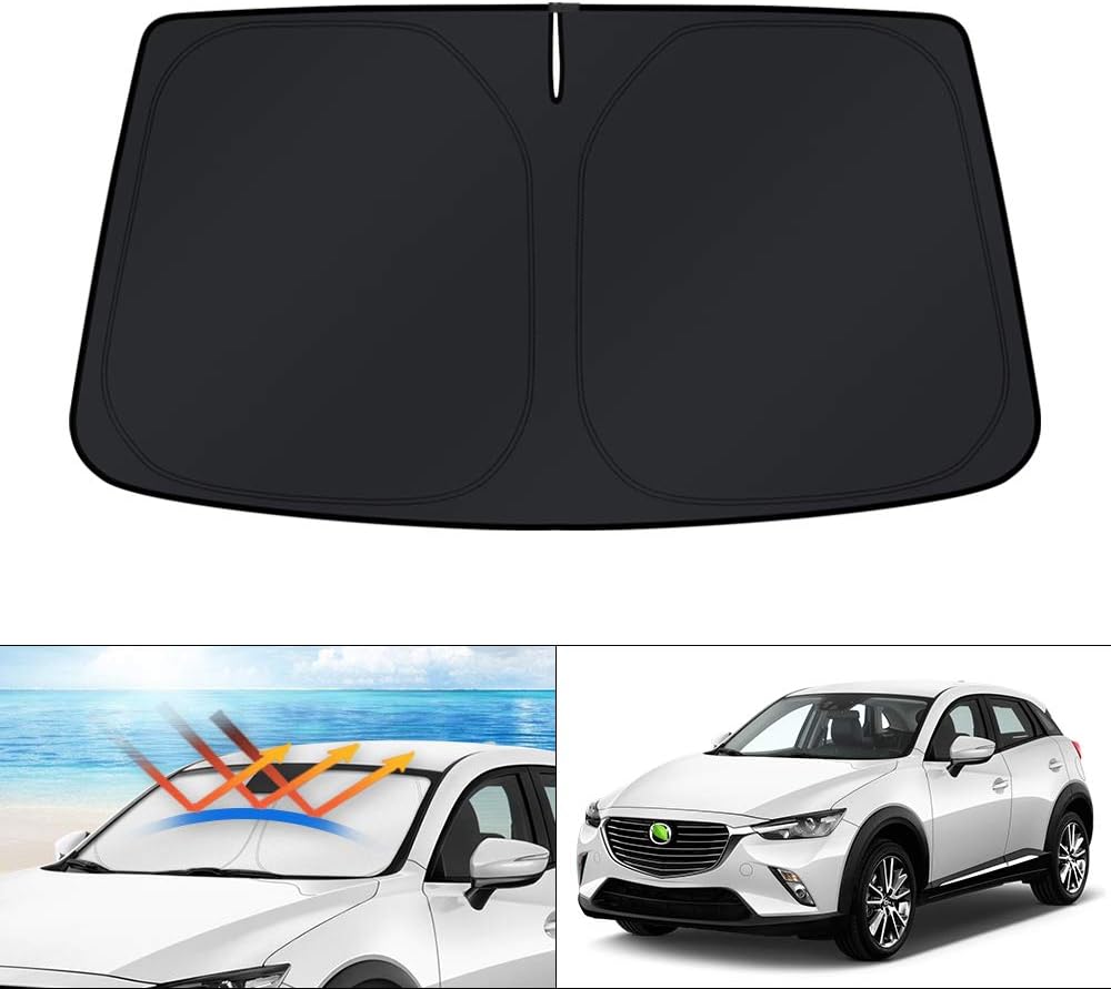 KUST Windshield Sun Shade for Toyota RAV4 2019-2022 2023 2024 2025 2026 Window Accessories Shade Sun Visor Cover Foldable Block UV Rays - Colors C