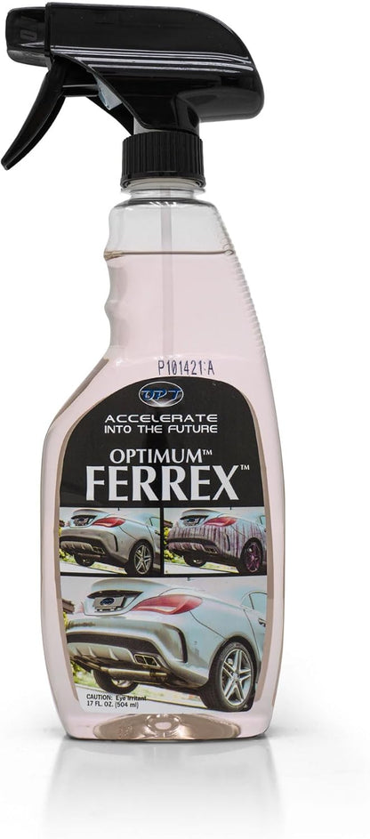 Optimum FerreX Iron Remover - Removes Brake Dust and Ferrous Oxides, Paint Safe Formula, For Auto Detailing Cars, RV's, Motorcycles, and Boats (17 Oz)