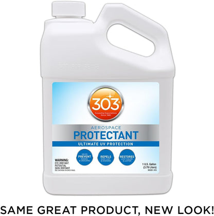 303 Products Aerospace Protectant Spray, UV Protection for Outdoor Surfaces – Protects Vinyl, Plastic & Rubber, Repels Dust & Dirt, Matte Finish, 10 oz