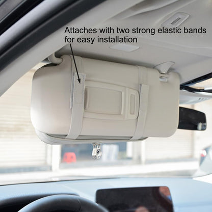 Car Sun Visor Organizer, Auto Interior Accessories Pocket Organizer - Car Truck SUV Storage Pouch Holder, with Multi-Pocket Net Zipper (Black)