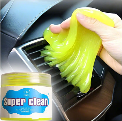 Car Cleaning Gel, Reusable Vehicle Air Vent Crevice Detailing Putty, Automotive Interior Detail Slime Cleaner Removal Tool Kit Accessories, Universal for SUV, Sedan, Truck (Blue)