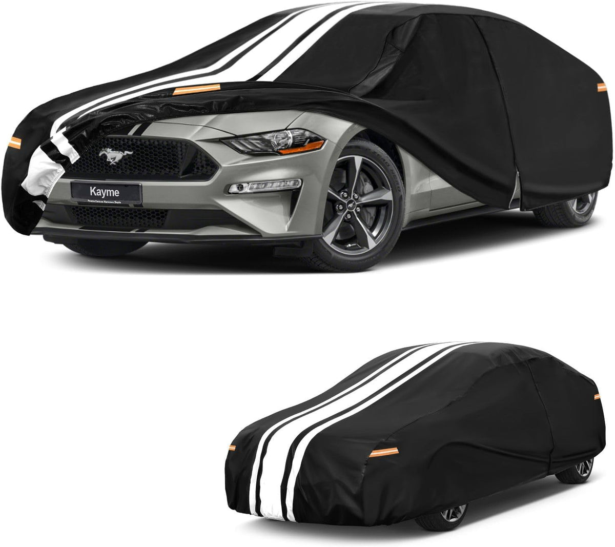 Kayme Heavy Duty Car Cover Custom Fit for BMW 3 Series 320i 325i 328i 330i 335i (1982-2026), Outdoor Full Exterior Cover with Tape and Towel, Rain Snow Sun UV Protection. - Colors A