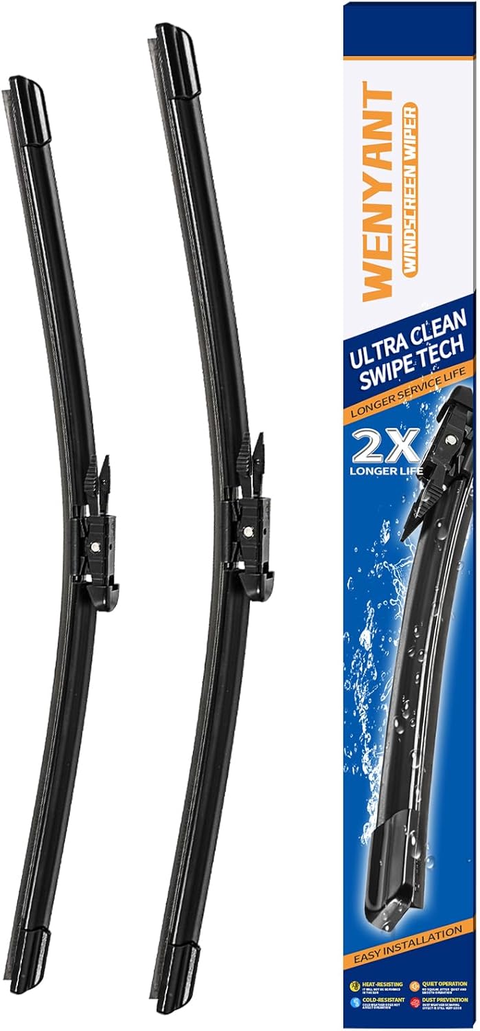28"/28" Windshield Wipers Compatible with Ford Edge 2015-2020 Focus 2012-2018 Escape/Fusion 2013-2019 Front Wiper Blades for My Car Original Equipment Automotive Replacement (Set of 2) - Colors A