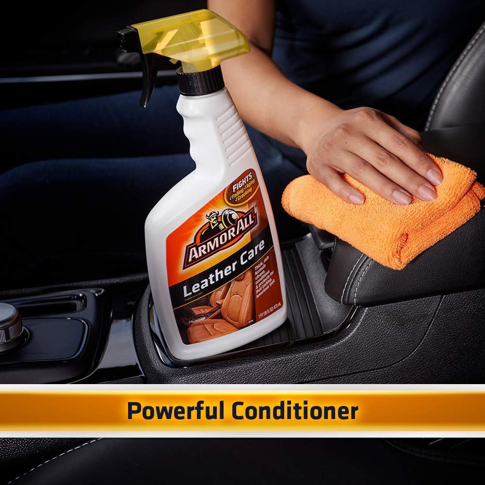 Armor All Car Leather Conditioner Gel, Interior Cleaner for Cars, Trucks and Motorcycles, 18 Fl Oz