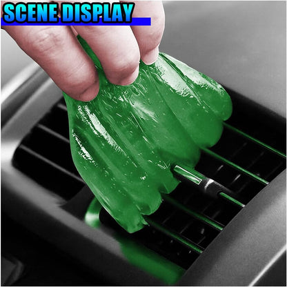Car Cleaning Gel, No-Scratch Automotive Dust Cleaning Putty, Car Interior Cleaner Slime with Adsorption Capacity, Universal Vehicle Detailing Supplies for Most Cars (Blue)