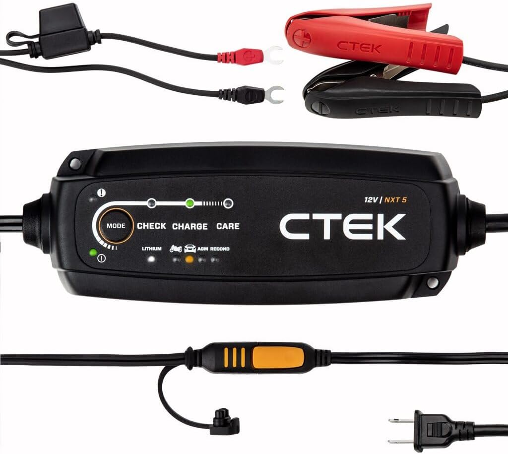 CTEK - 40-206 MXS 5.0 Fully Automatic 4.3 amp Battery Charger and Maintainer 12V