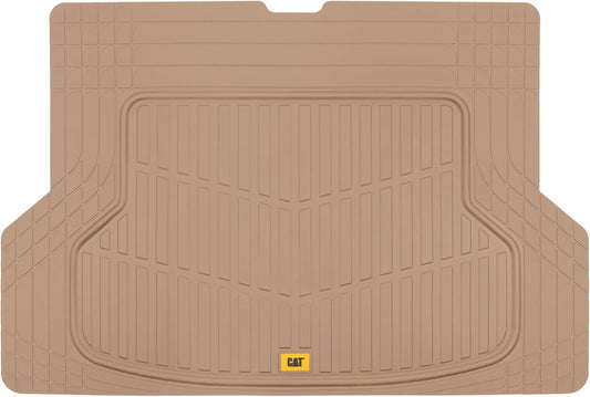 CAT Heavy Duty SUV Black Cargo Liner & Car Trunk Mat - Universal Trimmable All Weather Cargo Mats for Back of SUV - SUV Trunk Mat & Carpet Cover Trunk Liner - Cargo Cover Trunk Cover 53" x 36.25"
