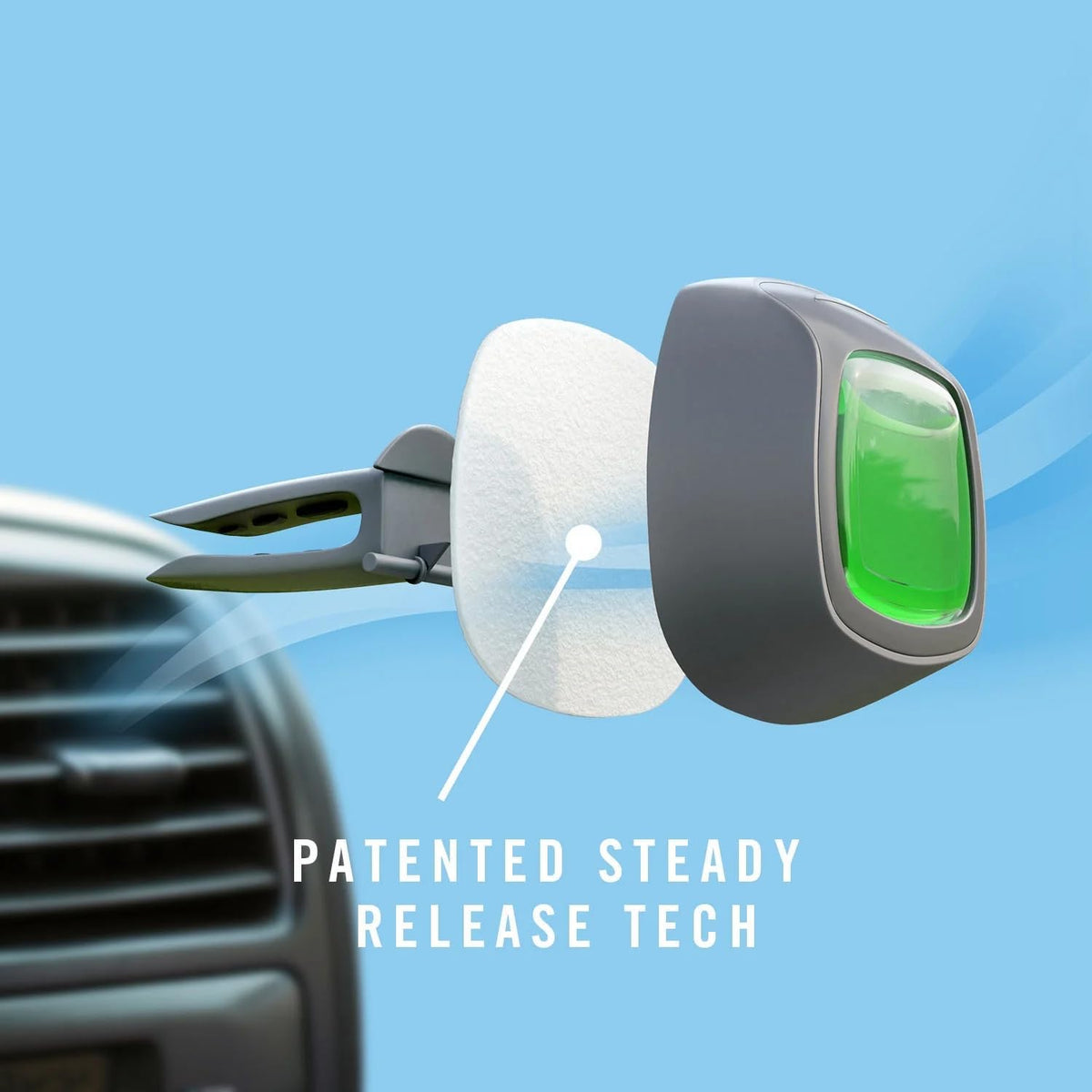 Febreze Car Vent Clips Air Freshener Smoke Odor Eliminator, Citrus Scent 2 Pack