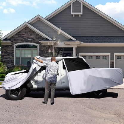 Titan Premium Multi-Layer PEVA Car Cover for Compact SUV 170-187". Waterproof, UV Protection, Anti-Scratch Protective Lining, Driver-Side Zippered Opening. Fits Rav4, Rogue, CR-V and More.