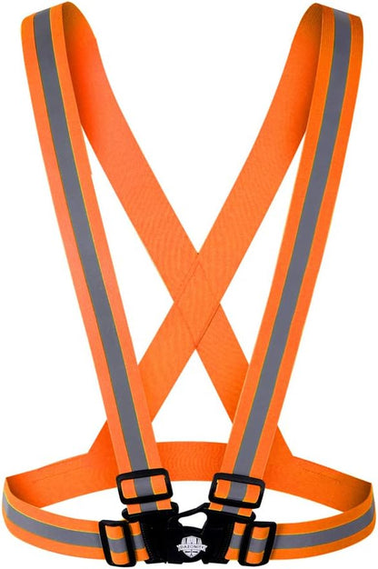 Dazonity High Visibility Safety Vest,10 Packs,Lightweight,Adjustable & Elastic Vest,Hi Vis Reflective Strips, Fit for Men & Women, Construction,Cycling, Runnning, Surveyor, (Yellow)