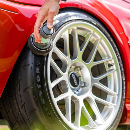 ExoForma Flow Tire Shine Applicator | Reusable Car & Truck Tire Dressing Applicator for No-Drip, Streak-Free Shine | Works with All Tire Shine & Gels | Professional Car Detailing Tool