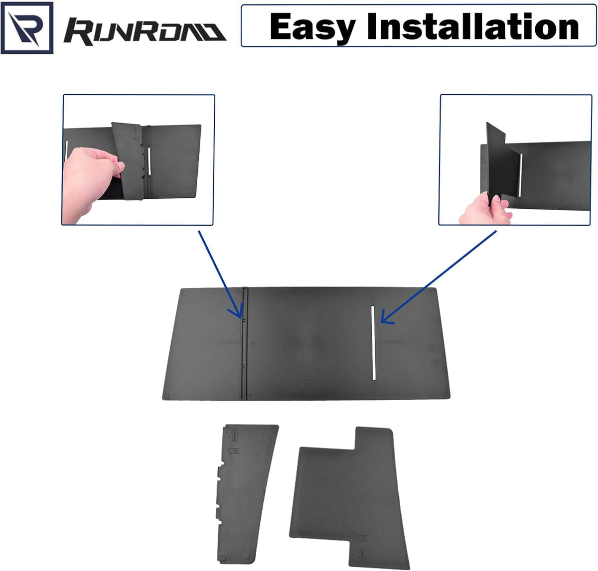 RUNROAD Glove Box Organizer Compatible with Honda Pilot (2016-2022)/ Ridgeline (2017-2023)/ Passport (2019-2023) Accessories, Interior Storage Box Grid Insert Compartment Divider